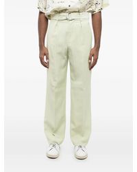 Jil Sander - Single-Pleat Belted Trousers - Lyst