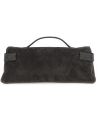 Brunello Cucinelli - Monili-Embellished Suede Clutch Bag - Lyst