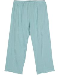 Baserange - Crinkled Cropped Trousers - Lyst