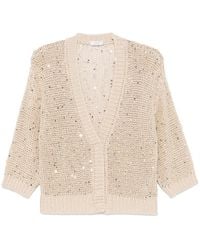 Peserico - クロシェニット カーディガン - Lyst