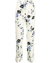 N°21 - Pantalones rectos con estampado floral - Lyst