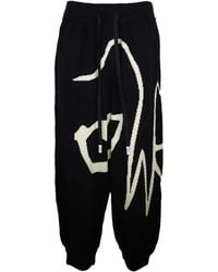 Haculla - Graphic-Print Wool Trousers - Lyst