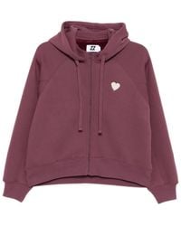 Izzue - Embroidered-Logo Cotton Hoodie - Lyst