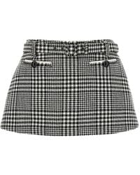 Self-Portrait - Bouclé Wool Skort - Lyst