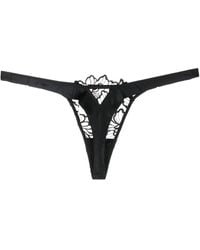 Fleur du Mal - Whitney Embroidered Thong - Lyst