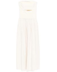 Esse Studios - Strapless Split Midi Dress - Lyst