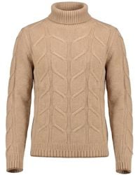 Altea - Cable-Knit Wool Sweater - Lyst