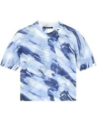 ARMANI EXCHANGE - Trui Met Korte Mouwen En Abstracte Print - Lyst