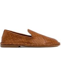 Buttero - Ercole Woven Leather Loafers - Lyst