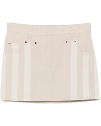 Fendi - Logo-Patch Mini Skirt - Lyst