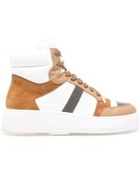 Fabiana Filippi - High-Top Lace-Up Sneakers - Lyst