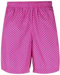 McQueen - Badeshorts Mit Totenkopf-Print - Lyst