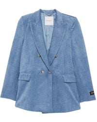 ERMANNO FIRENZE - Veste Croisée En Velours Côtelé - Lyst