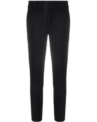 Vince - High-Waist Cropped Skinny Trousers - Lyst