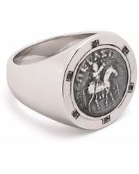 Tom Wood - Coin Sterling Silver Signet Ring - Lyst