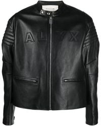 1017 ALYX 9SM - Logo-Embossed Leather Jacket - Lyst