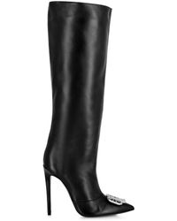 Philipp Plein - Gothic Plein 110Mm Leather Boots - Lyst