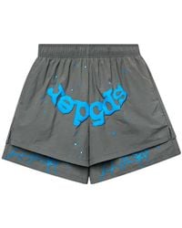 Sp5der - Og Web Double-Layer Shorts - Lyst