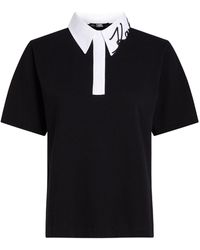 Karl Lagerfeld - Signature Organic-cotton Polo Shirt - Lyst