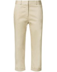Calvin Klein Pantaloni crop - Marrone