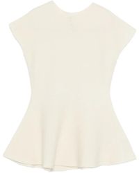 Liviana Conti - Alyssa Flared Top Met Korte Mouwen - Lyst