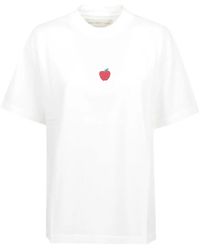 ALBERTO BRESCI - T-Shirt À Broderies Pomme - Lyst