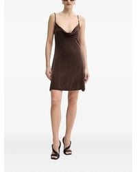Versace Jeans Couture - Cowl-Neck Mini Dress - Lyst