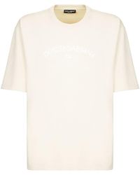 Dolce & Gabbana - T-shirt en coton à logo imprimé - Lyst