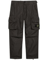 Stone Island - Pantalon Cargo À Patch Compass - Lyst