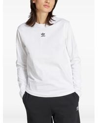 adidas - Long-Sleeve Logo T-Shirt - Lyst