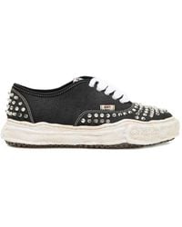 Maison Mihara Yasuhiro - (Exclusive Edition) "Baker" Og Sole Studded Canvas Low-Top Sneakers - Lyst