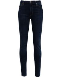 7 For All Mankind - Halbhohe Illusion Luxe Skinny-Jeans - Lyst