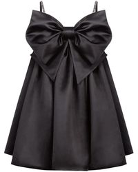 Nina Ricci - Oversized-bow Crystal-embellished Minidress - Lyst