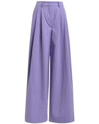 Essentiel Antwerp - Pleated Wide-Leg Trousers - Lyst