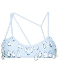 Gcds - Sita Crystal-embellished Bikini Top - Lyst