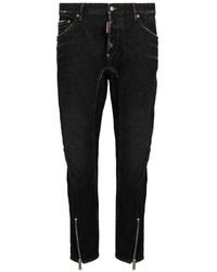 DSquared² - Biker Zips Jeans - Lyst