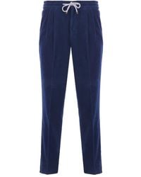 Brunello Cucinelli - Corduroy Drawstring Trousers - Lyst