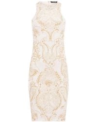 Roberto Cavalli - Paisley-Print Sleeveless Mini Dress - Lyst