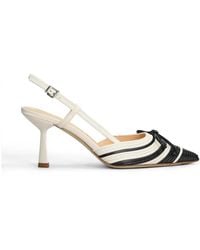 Chantal - Striped Bow-Detail Pumps - Lyst