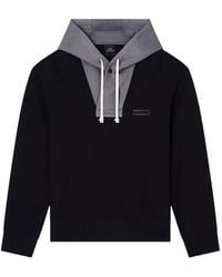 ARMANI EXCHANGE - Logo-Detail Hoodie - Lyst