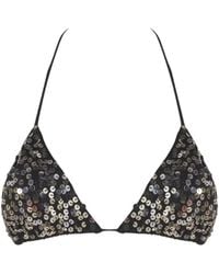 Leslie Amon - Sequin-Embellished Scorpio Bikini Top - Lyst