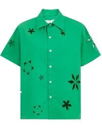 Mira Mikati - Cut-Out Flower Shirt - Lyst