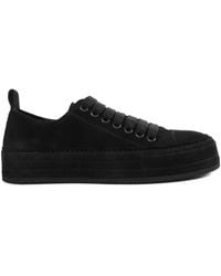 Ann Demeulemeester - Suede Lace-Up Sneakers - Lyst