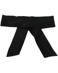 Fleur du Mal - Embroidered-Logo Silk Blindfold - Lyst