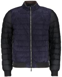 Moorer - Quilted Panelled Bomber Jacket - Lyst