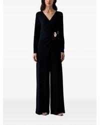 Joseph Ribkoff - Embellished Wrap-Style Jumpsuit - Lyst
