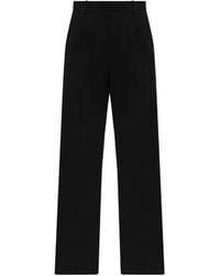 Balmain - Wool Pleated Trousers - Lyst