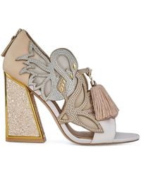 Kat Maconie - Aya Anch Crystal-Embellished Sandals - Lyst