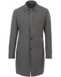 Lardini - Single-Breasted Checked Coat - Lyst