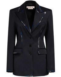 Marni - Blazer Con Botones Y Cuentas - Lyst